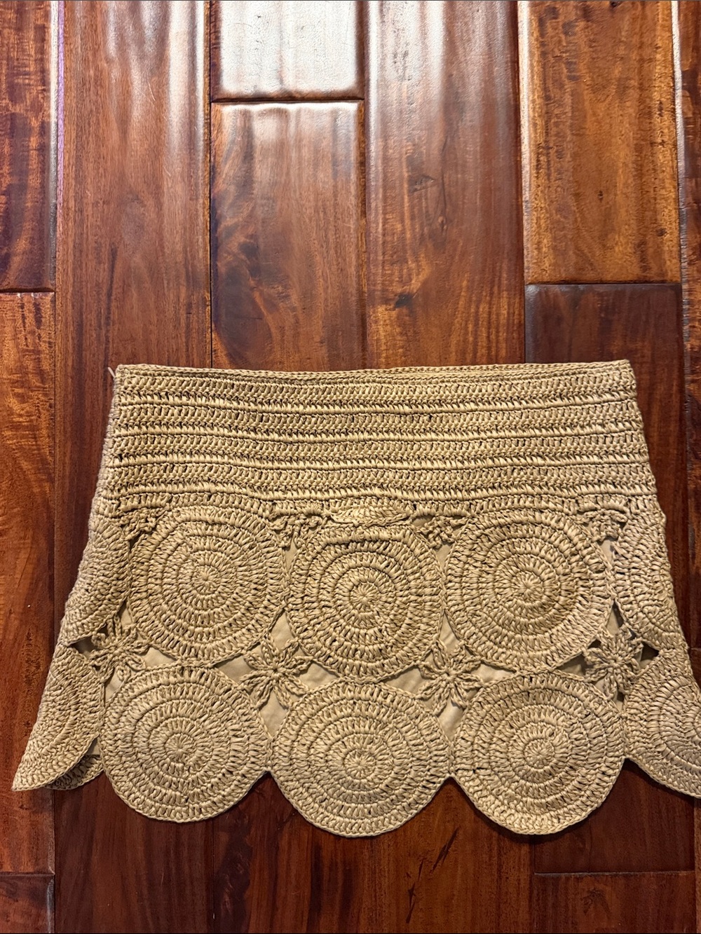 Simon Miller Beep Beep Crochet Mini Skirt in Natural - Picture 2 of 5